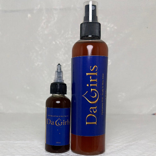 Two bottles of 'Da Gils' product in a white box with bubble wrap.