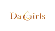 Gold 'Da Girls' logo on a white background